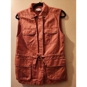 Fossil Womens Burnt Orange Vest Size XS